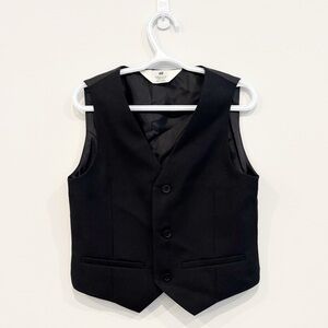 H&M Black Button-Up Vest